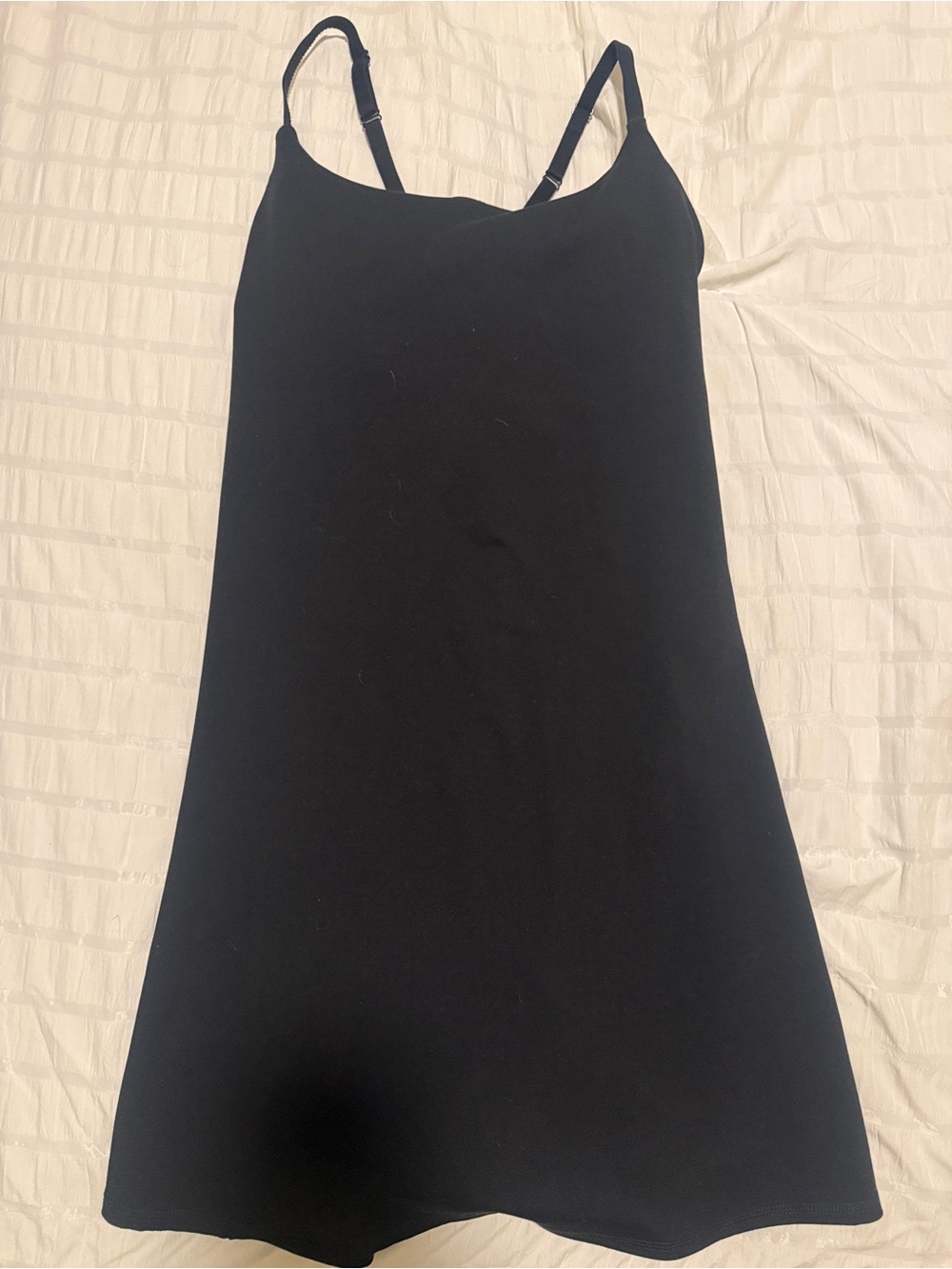 Black Slip Athletic Dress with Adjustable Straps
